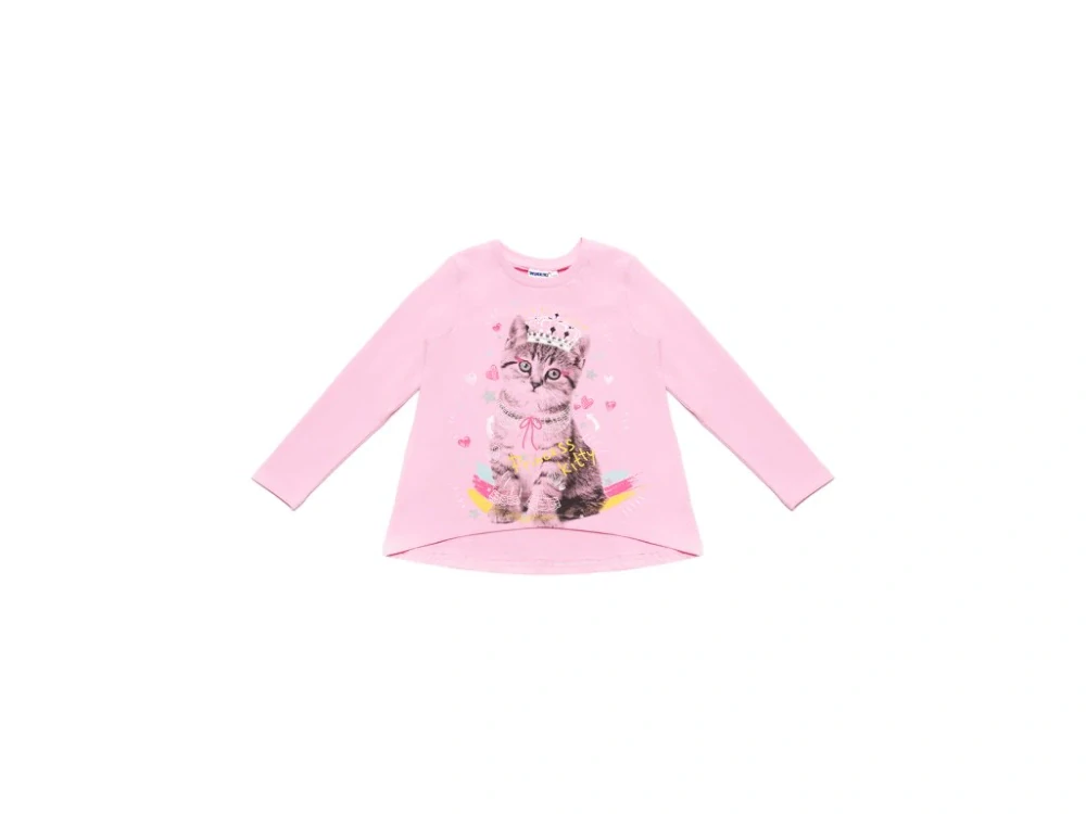 Dívčí tričko s dlouhým rukávem Princess Cat