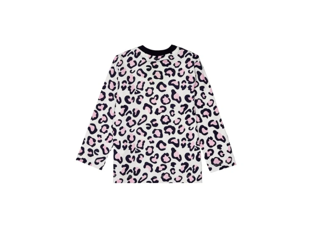 Dívčí tričko s dlouhým rukávem Leopard