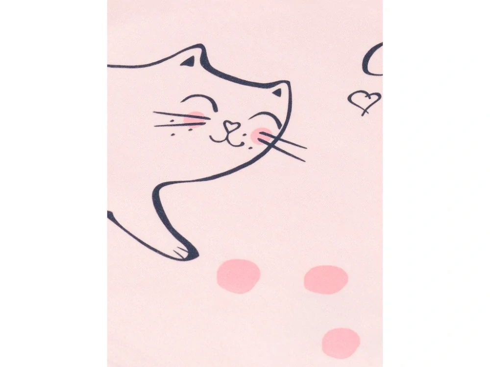 Dívčí tričko s dlouhým rukávem Cute Cat