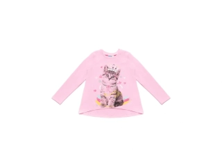 Dívčí tričko s dlouhým rukávem Princess Cat